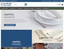 Tablet Screenshot of nappes.com